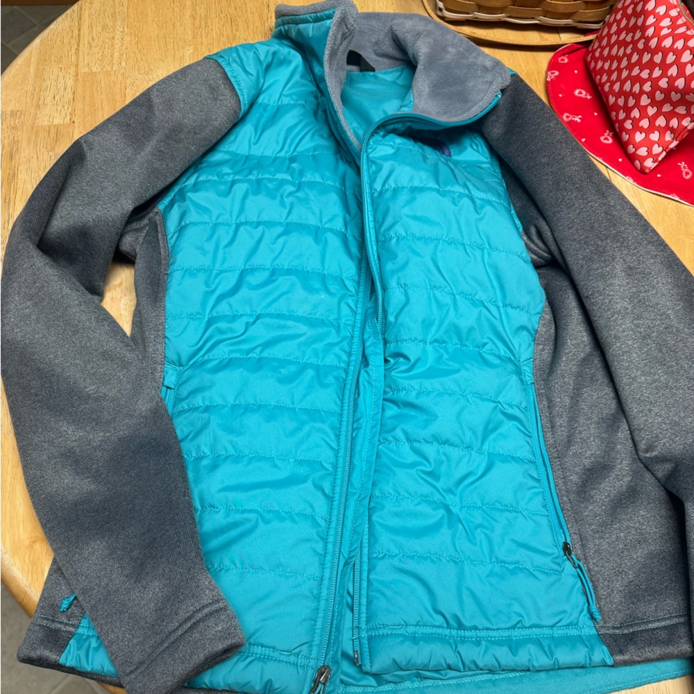 The North Face Turquoise and Gray Women's Jacket